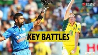India vs Australia 2015-16, 4th ODI at Canberra: Virat Kohli vs James Faulkner, MS Dhoni vs John Hastings and other likely key battles